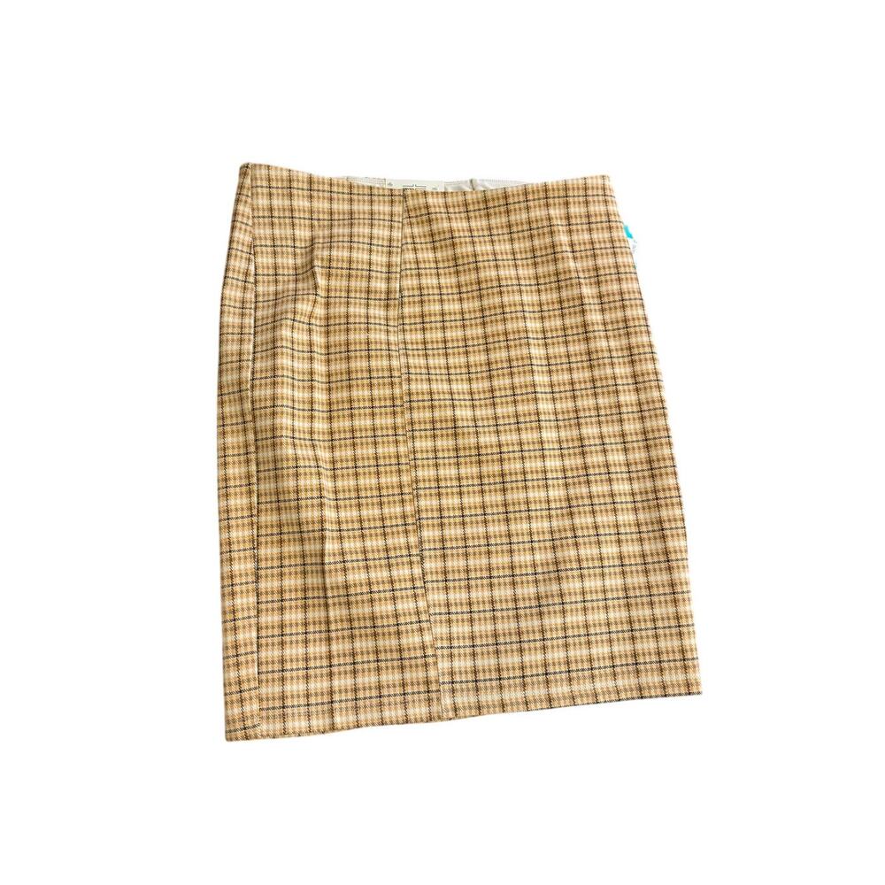 Liverpool Los Angeles Yellow Plaid Pencil Skirt NWT Women's 8 Petite